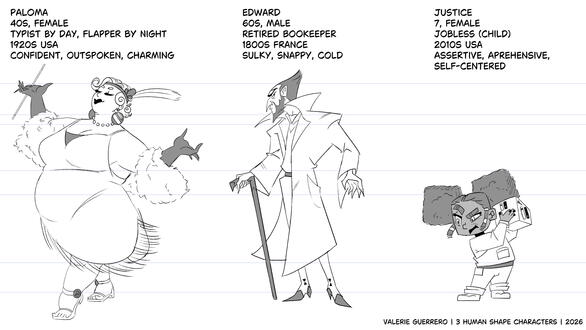 3 Human Shape Characters 3 Human Shape Characters