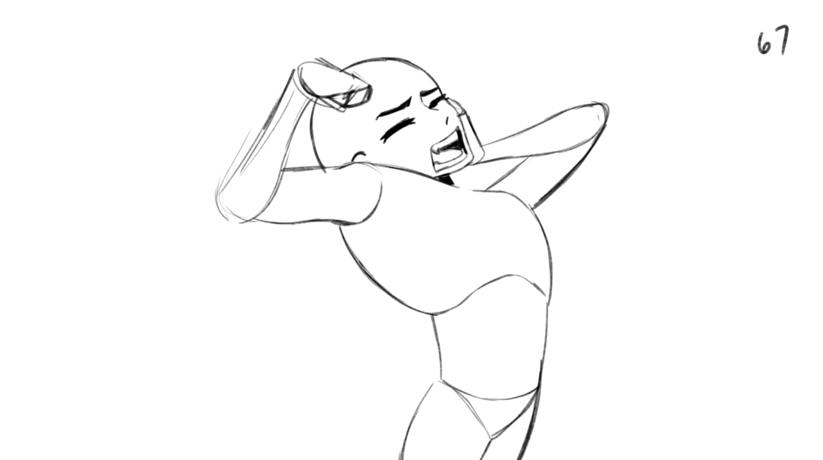 Yawn Animation Practice [Original, 2D Rough Animation]